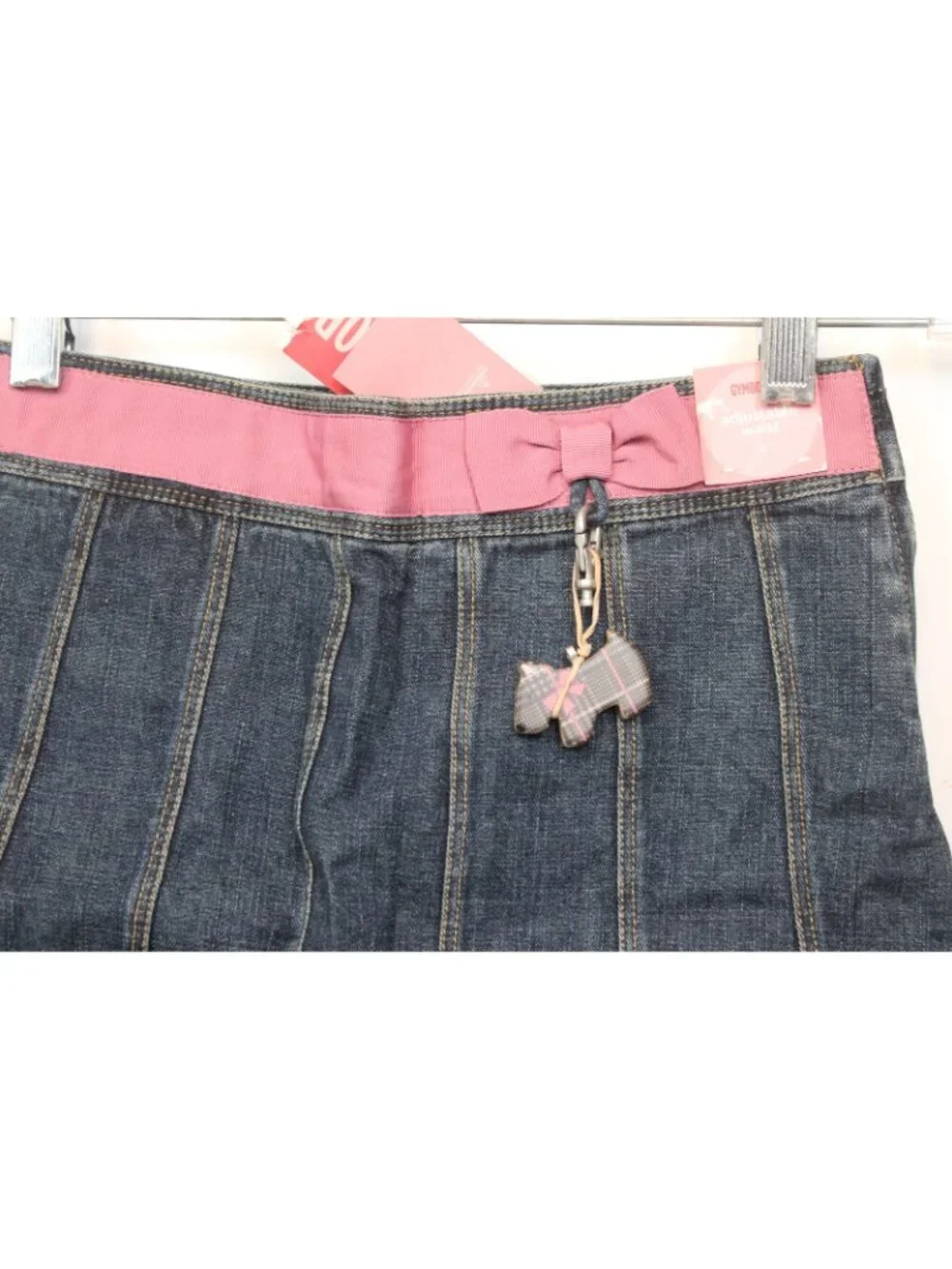 2007 Gymboree Girl Detective Denim Skorts sz 8 Preppy School Liberian chic Y2K